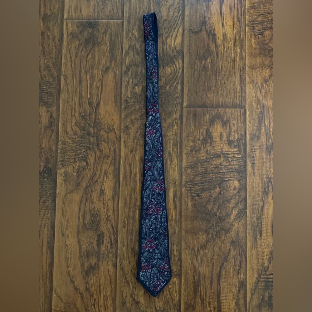 MILA SCHON Mens Tie, 100% Silk Made in Italy, EUC, Retails $80 New
